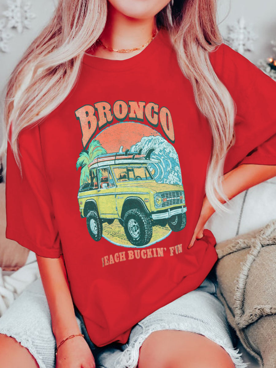 Plus size 2025 bronco shirts