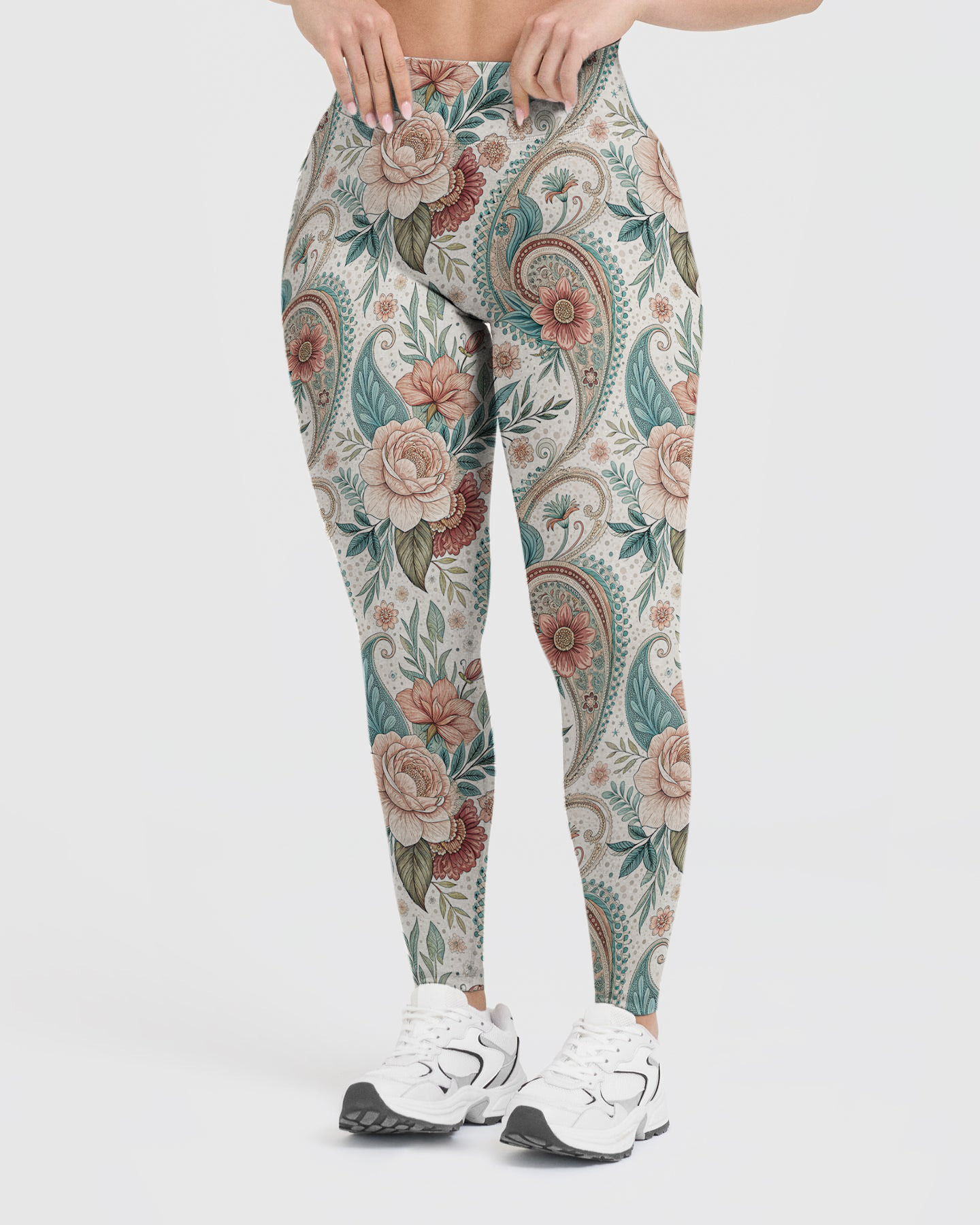 Vintage Floral Paisley Leggings