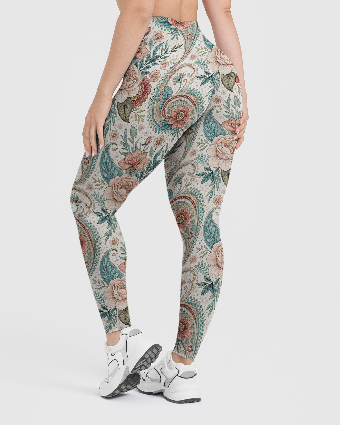 Vintage Floral Paisley Leggings