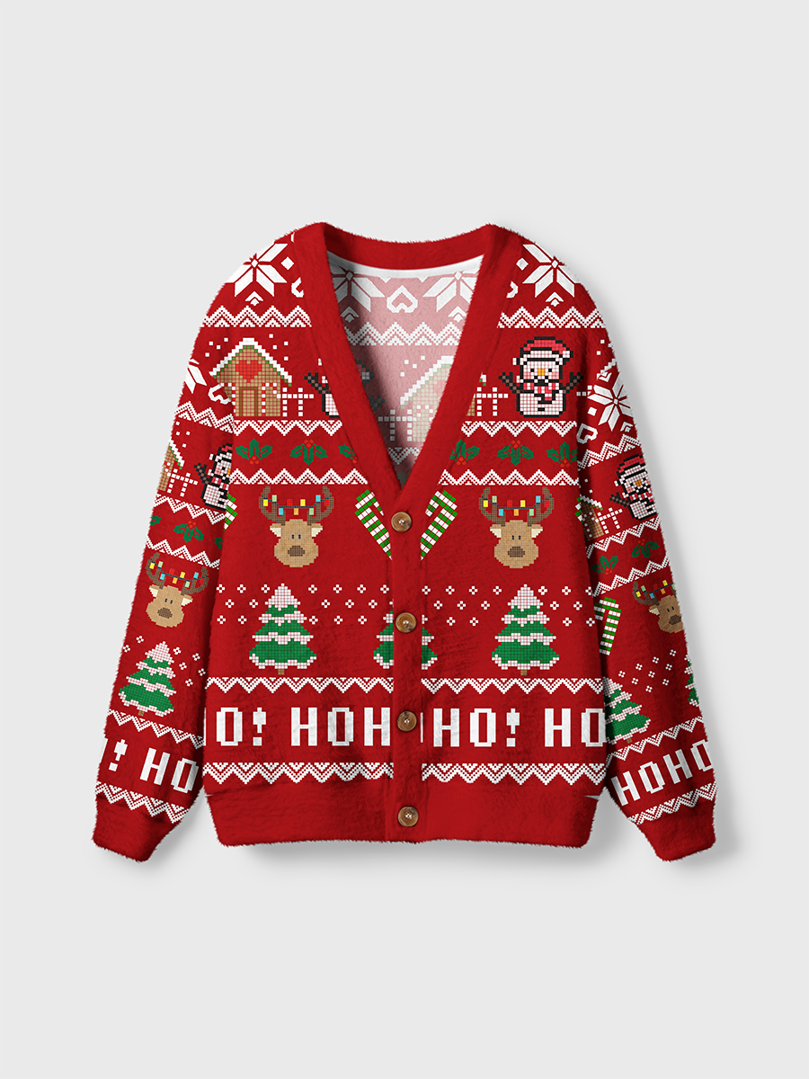 Vintage Christmas Tree Ugly Cardigan Sweaters