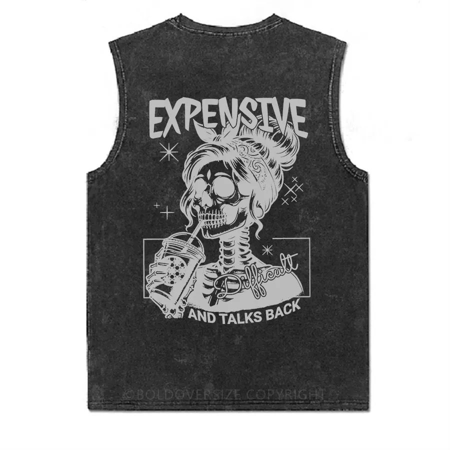 Vintage Expensive Difficult And Talks Washed Tank