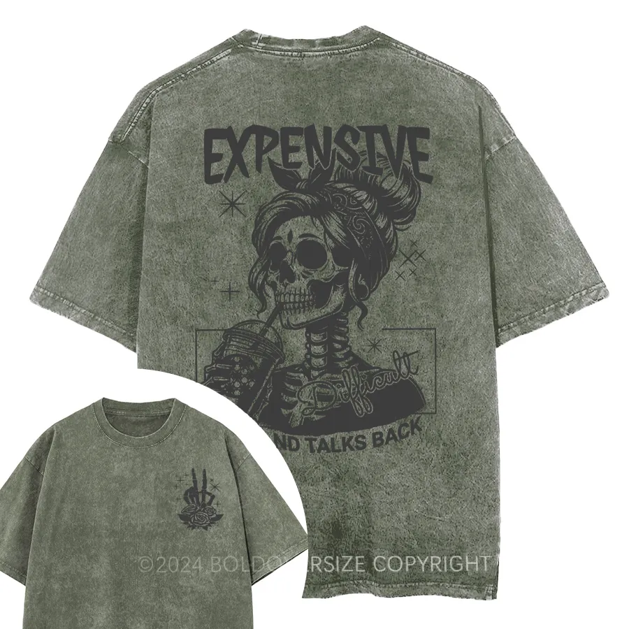 Vintage Expensive Difficult And Talks Washed T-Shirt