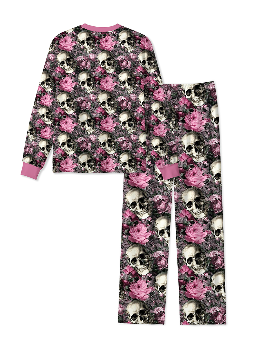 Vintage Skull Rose Pajamas