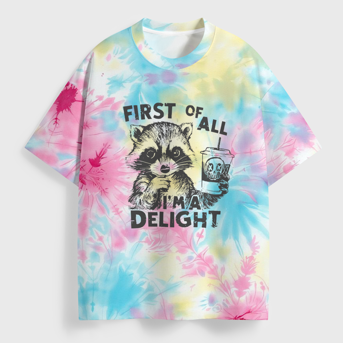 Vintage First Of All I Am Delight All Over Print T-Shirt