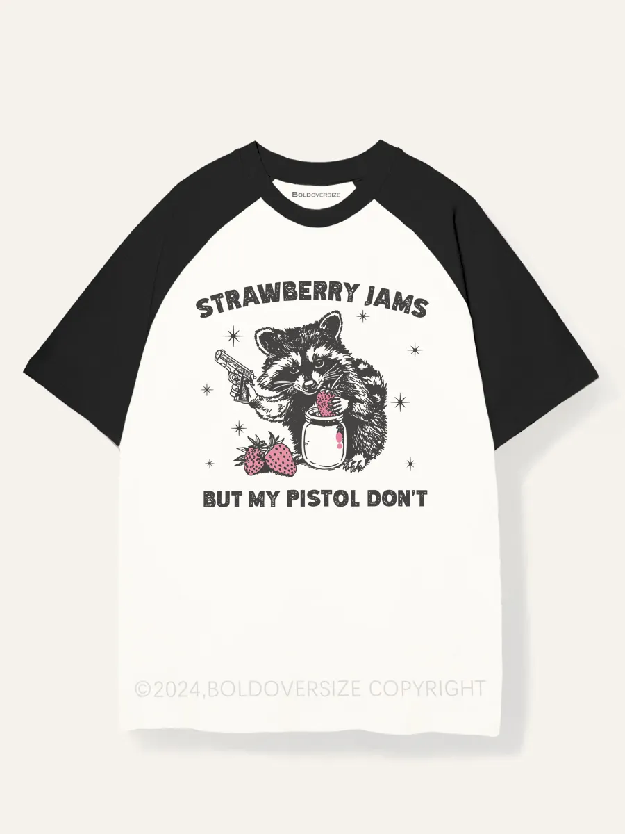 Vintage Raccoon Meme Raglan Short Sleeve T-Shirt