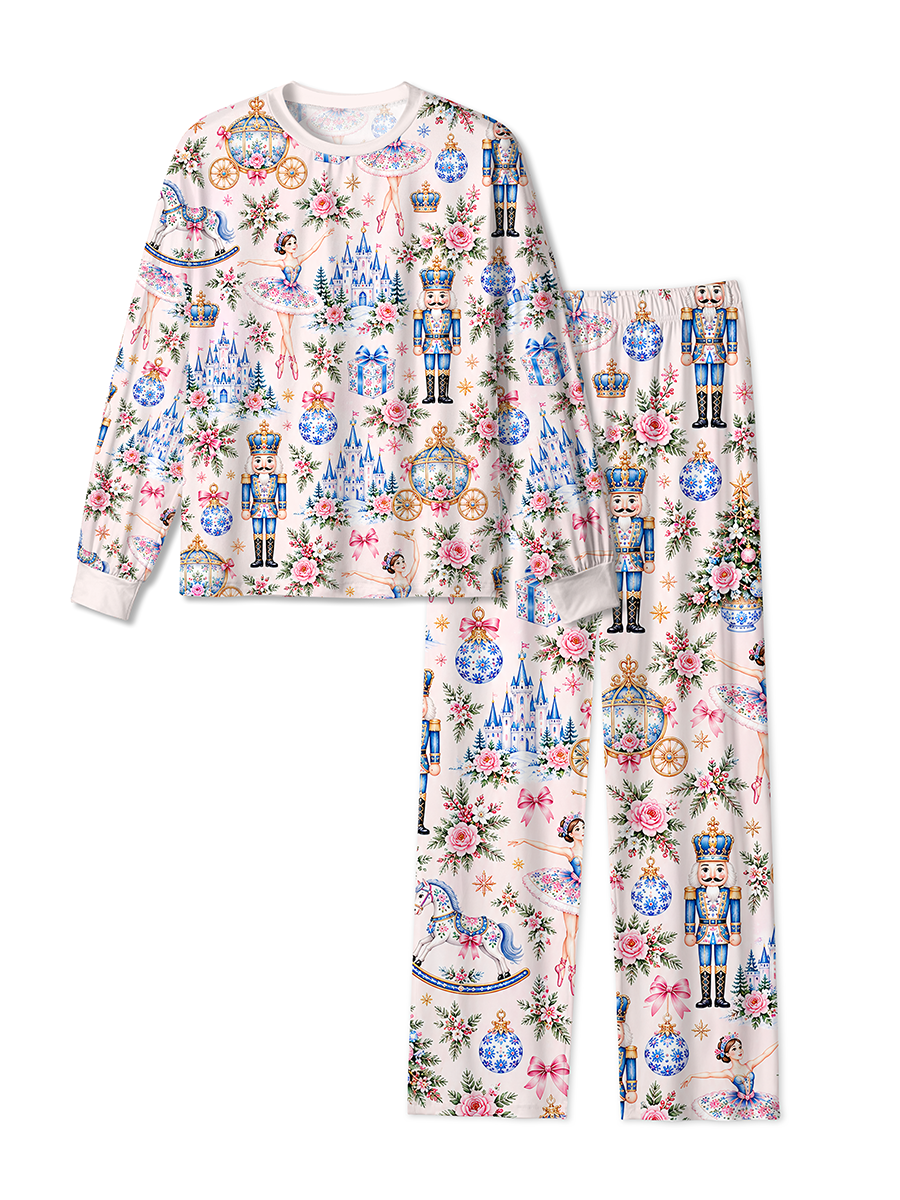 Vintage Nutcracker Castle Rose Pajamas