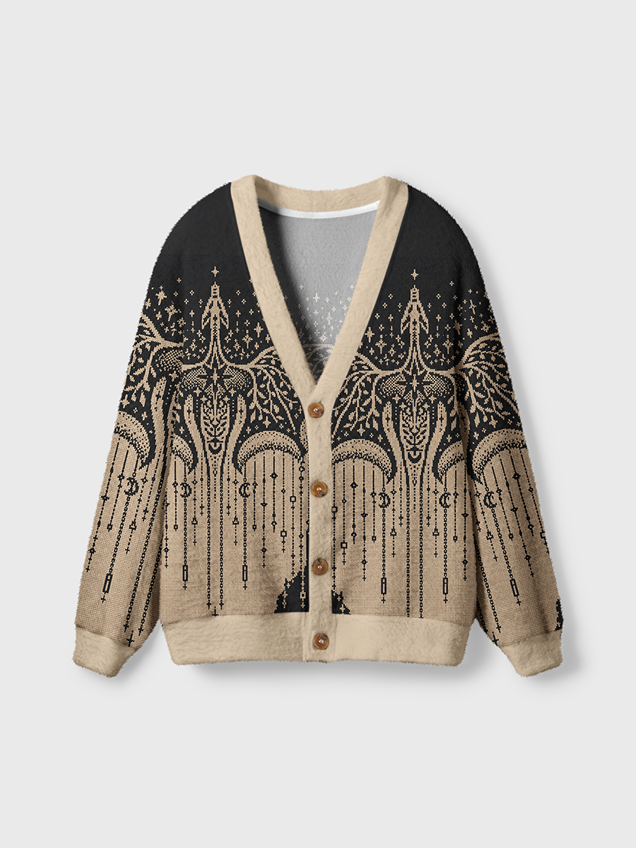 Vintage Gothic Crown Cardigan Sweaters