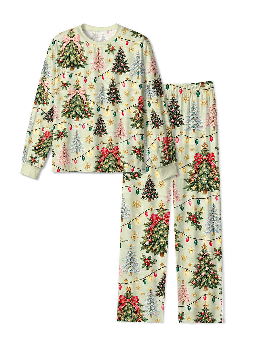 Vintage Christmas Tree Lights Pajamas