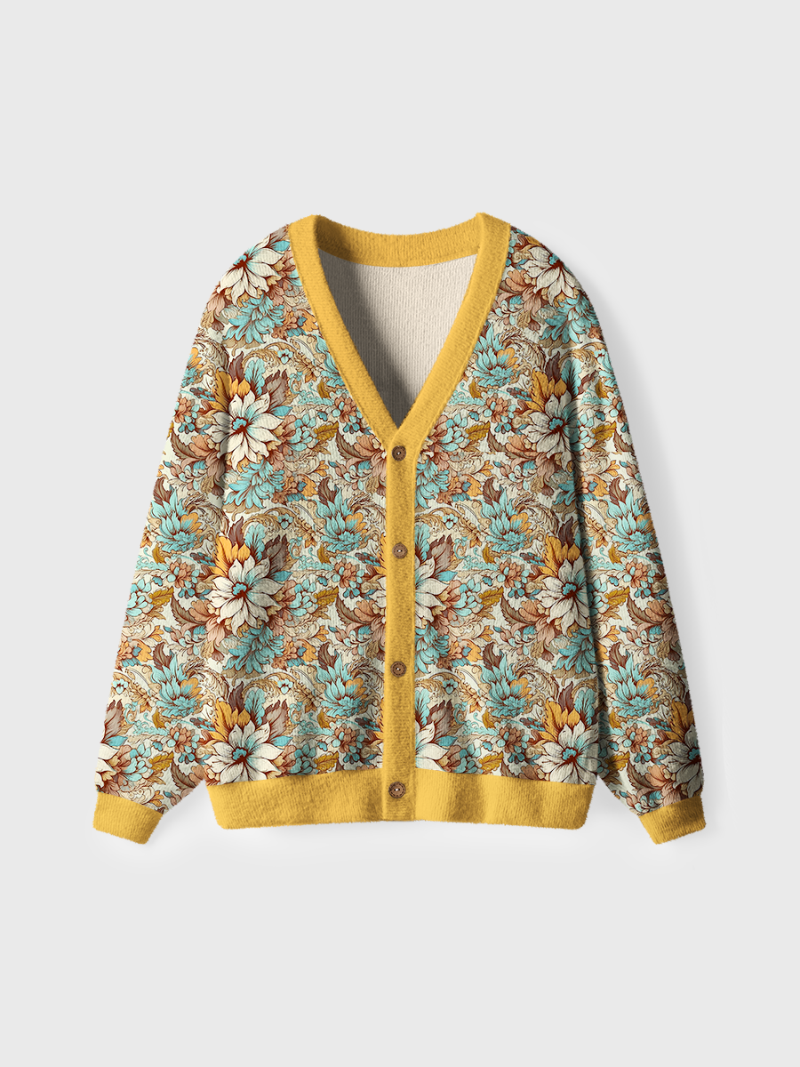 Vintage Botanical Pattern Sweaters