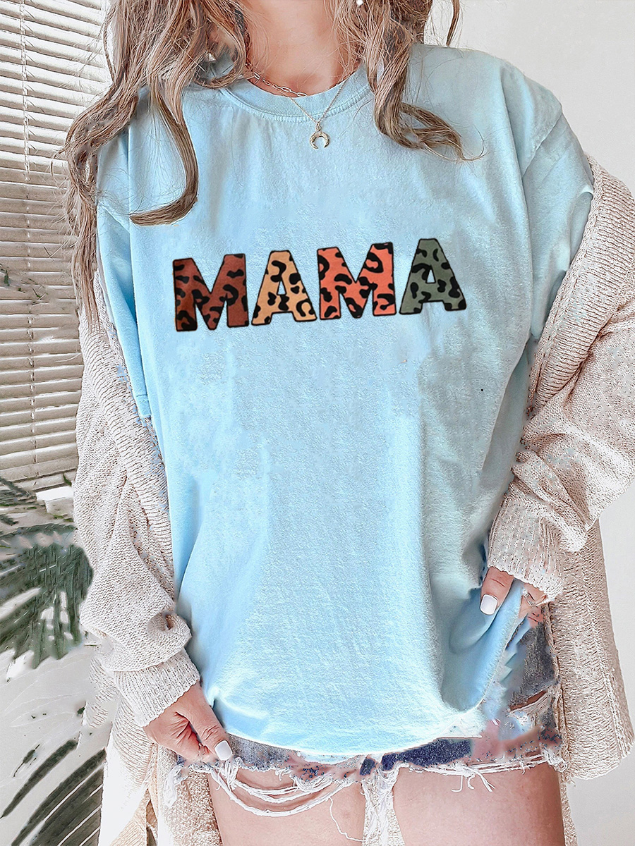 Plus Size Mama Short Sleeve Graphic Tee