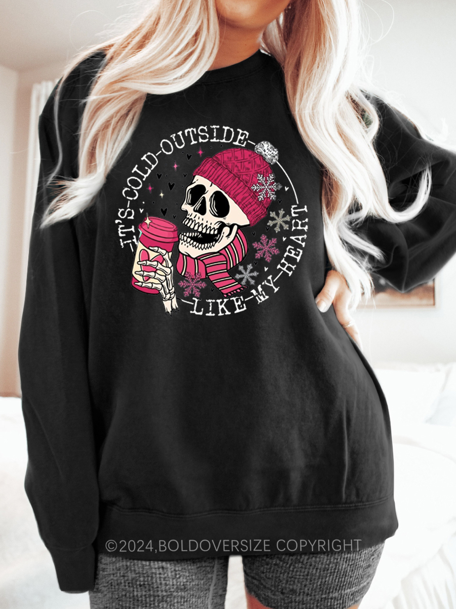 Vintage It'S Cold Outside Sweatshirt