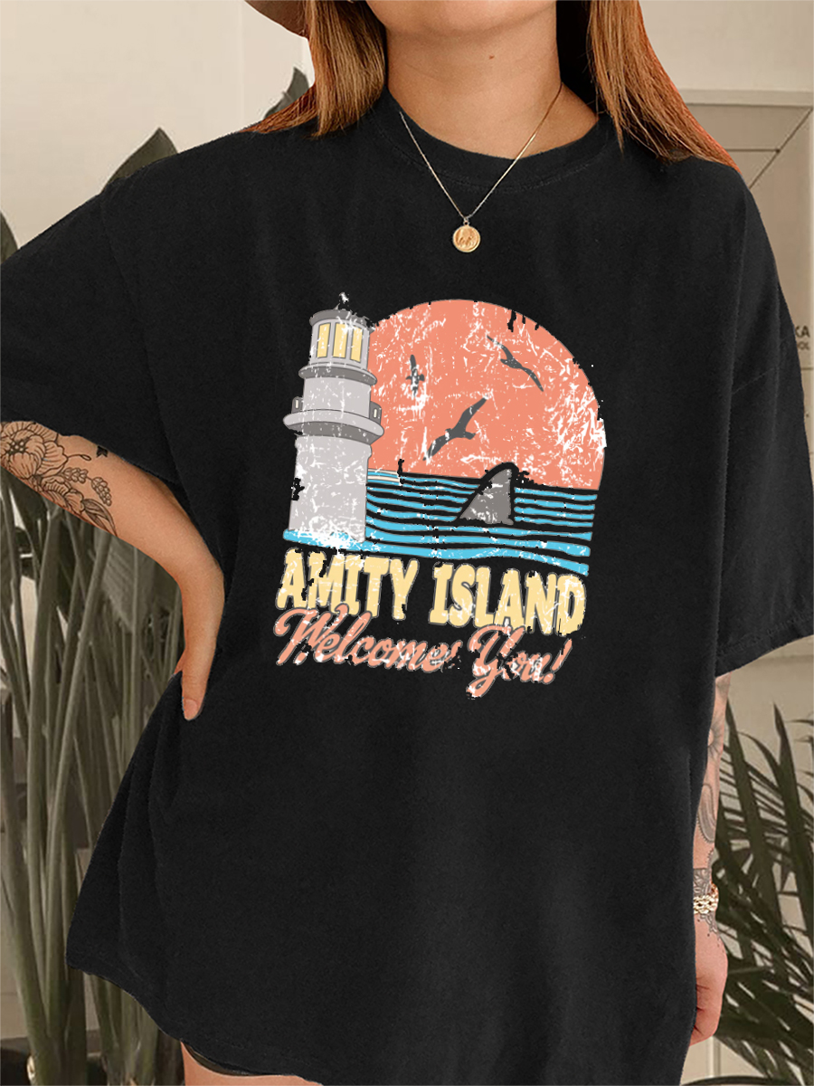 Vintage Amity Scene Movie T-Shirt