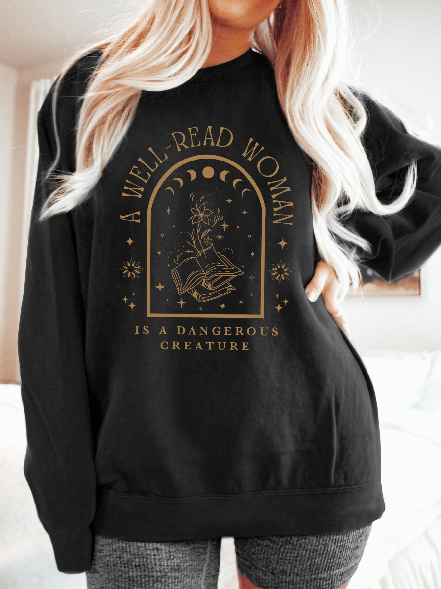 A Well Read Woman Bookish Sweatshirt