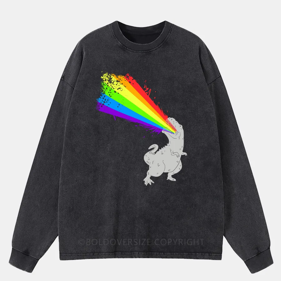 Vintage Technicolour Rex Washed Long Sleeve Shirt