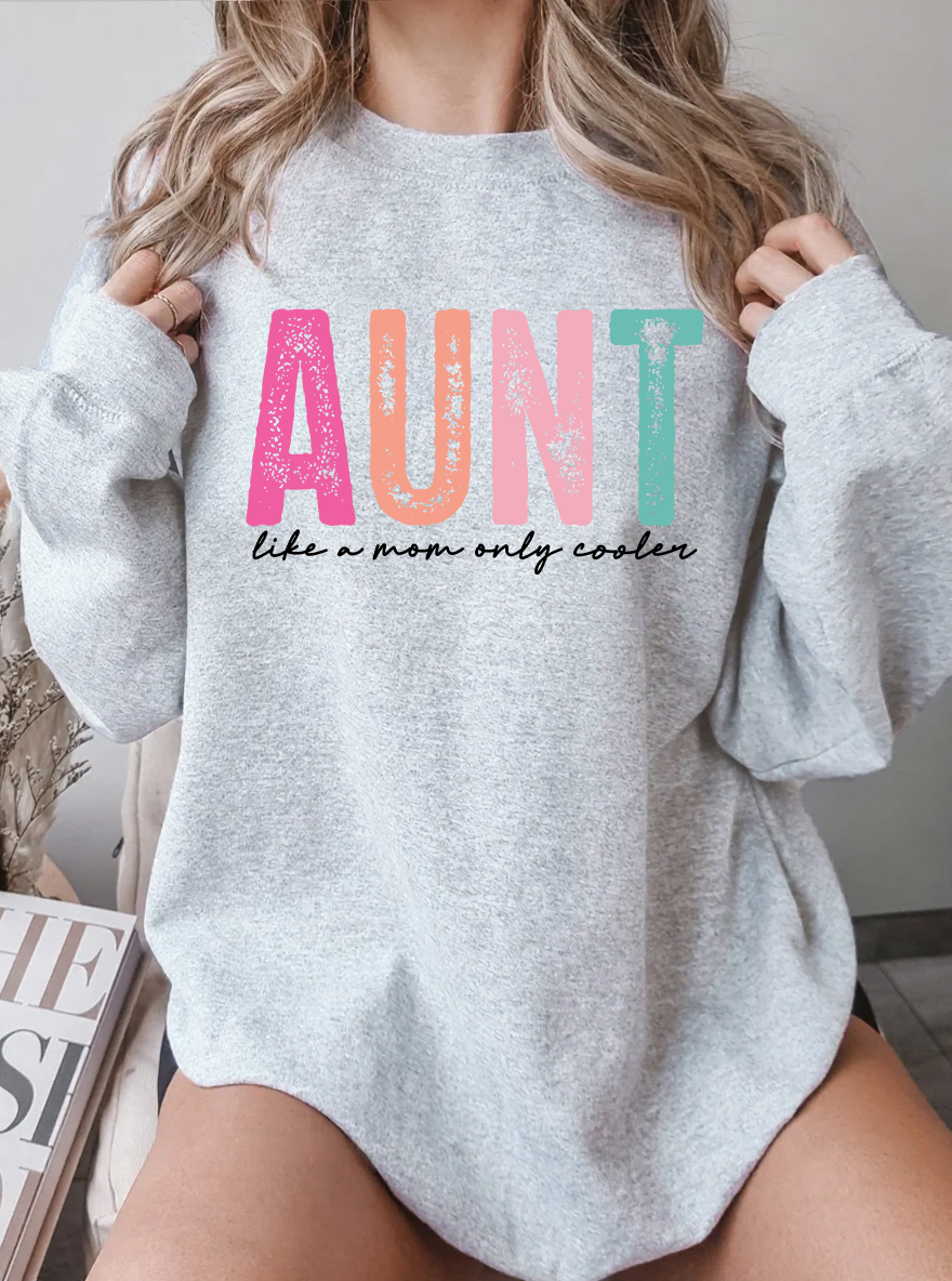 Vintage Aunt Like A Mom This Graphic Sweatshirt