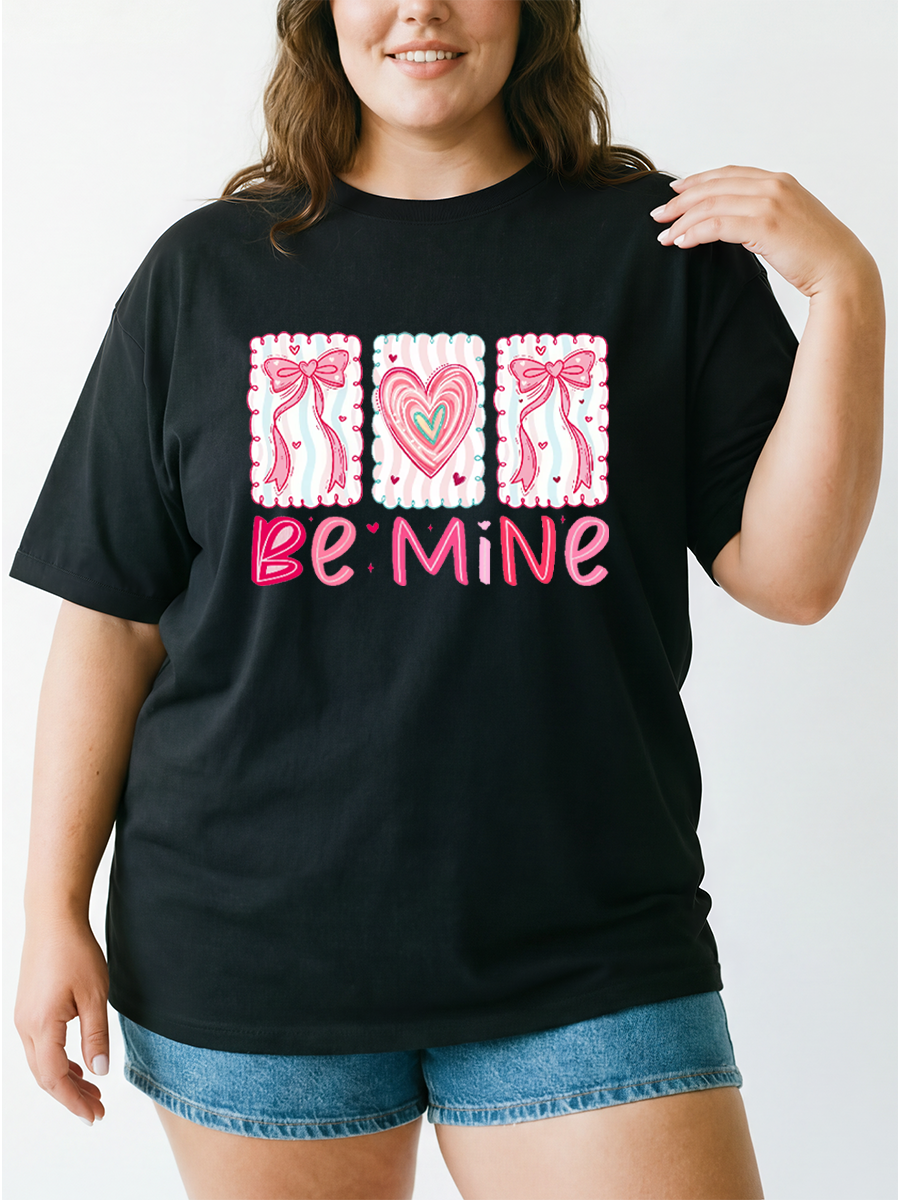 Vintage Be Mine Oversize Graphic Tee