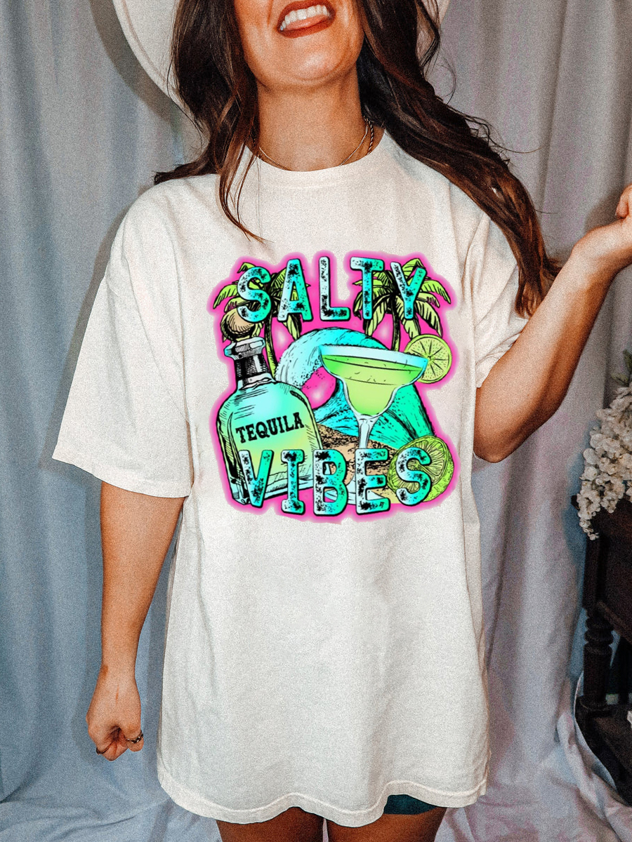Oversized Salty Vibes Tee
