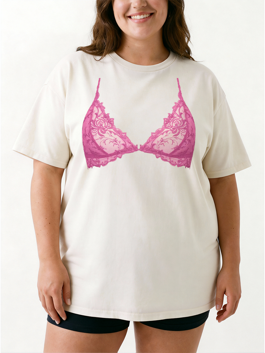 Vintage Funny And Sassy Lingerie Oversize Graphic Tee