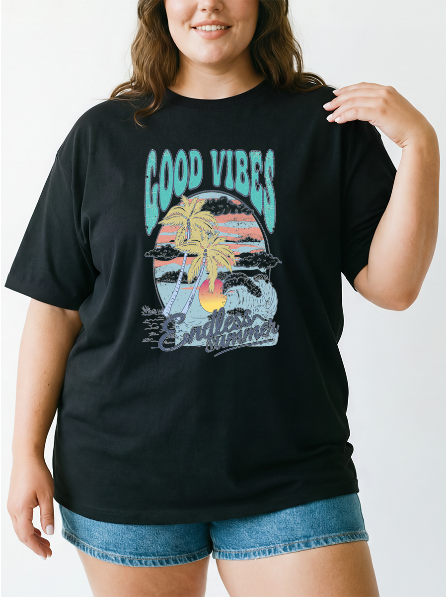 Vintage Endless Summer Oversize Graphic Tee