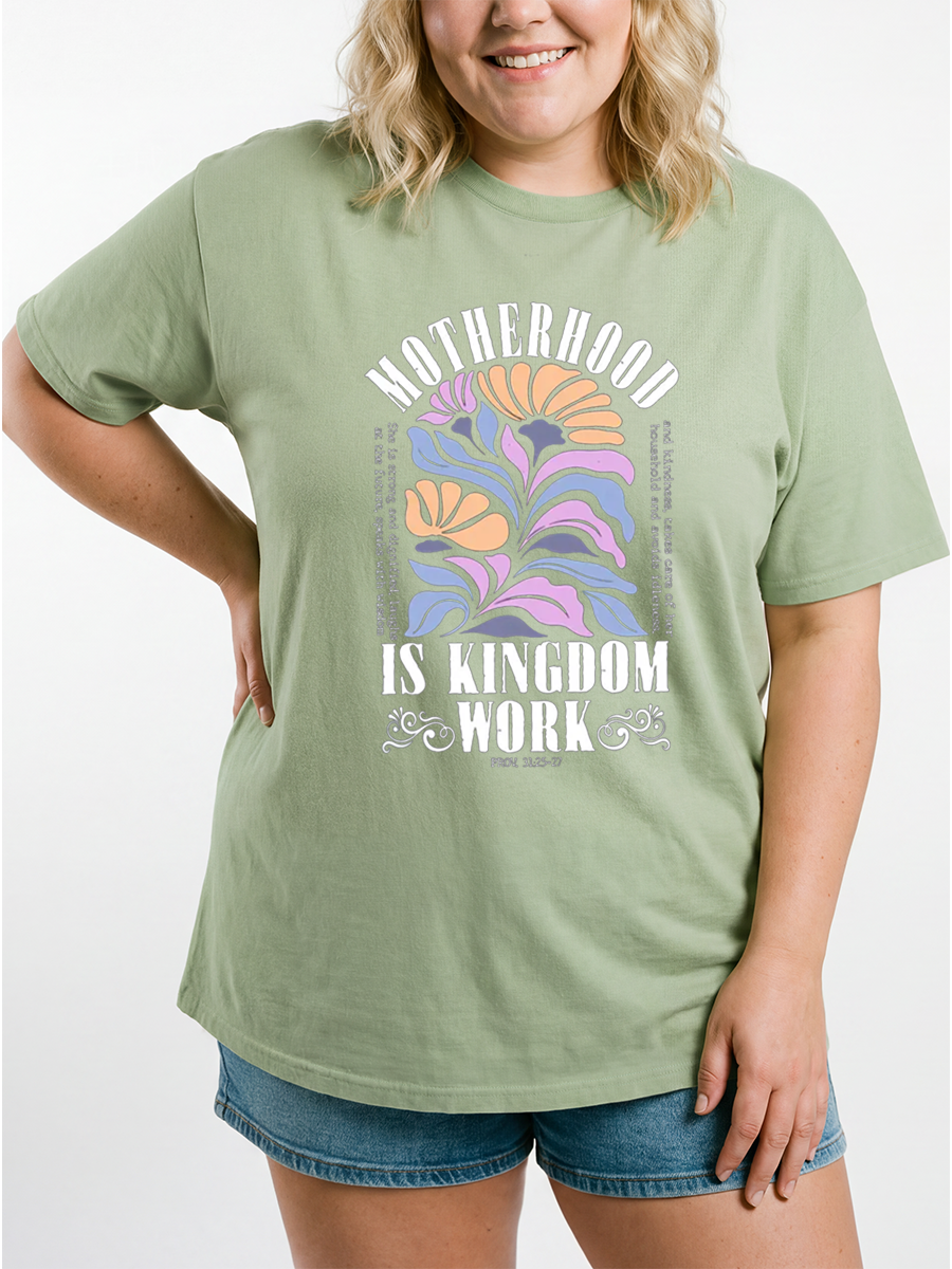 Vintage Religious Mom Oversize Graphic Tee