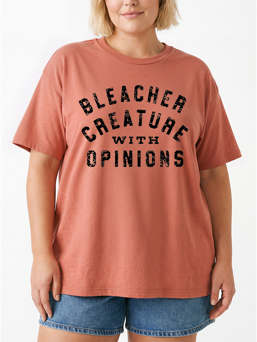 Vintage Funny Bleacher Creature Mom Oversize Graphic Tee