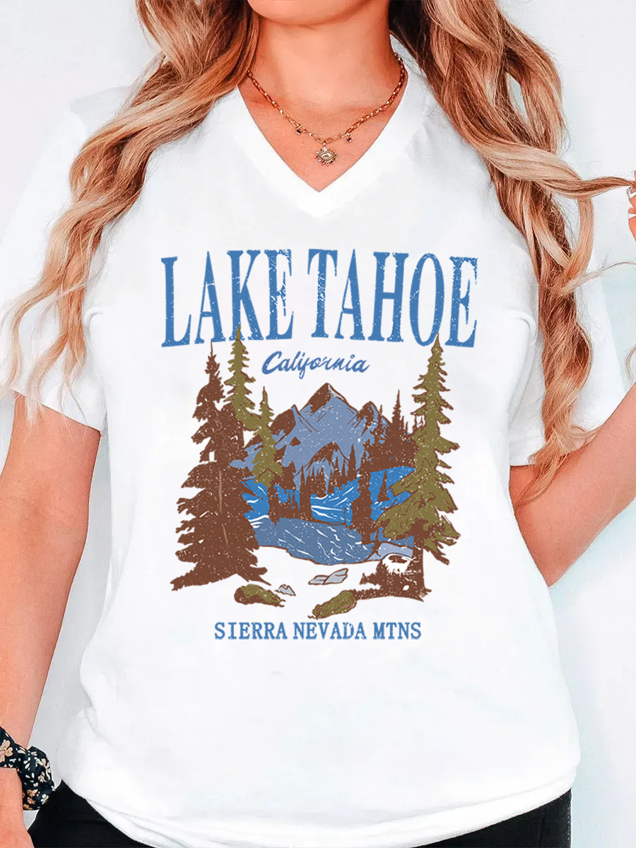 Vintage Lake Tahoe V-Neck Tee