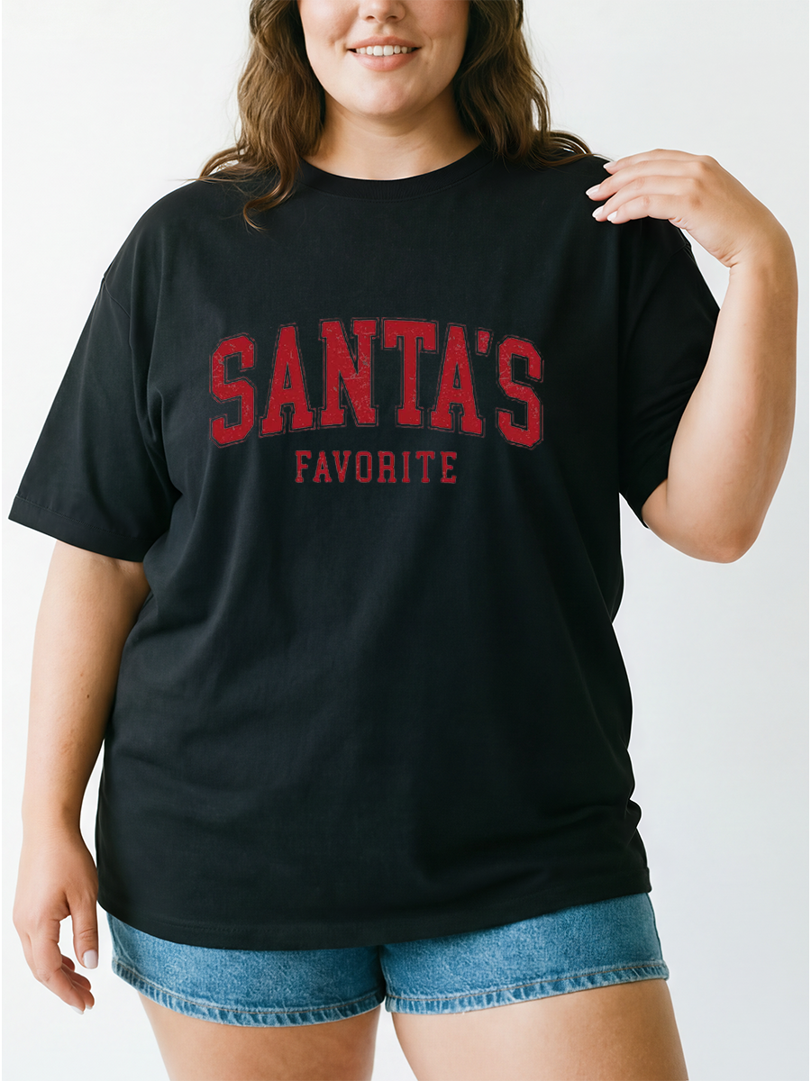 Vintage Matching Family Christmas Oversize Graphic Tee