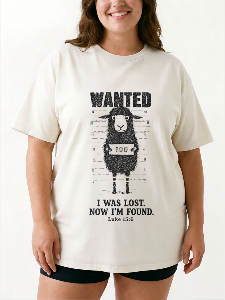 Vintage I Was Lost Now I’M Found Oversize Graphic Tee