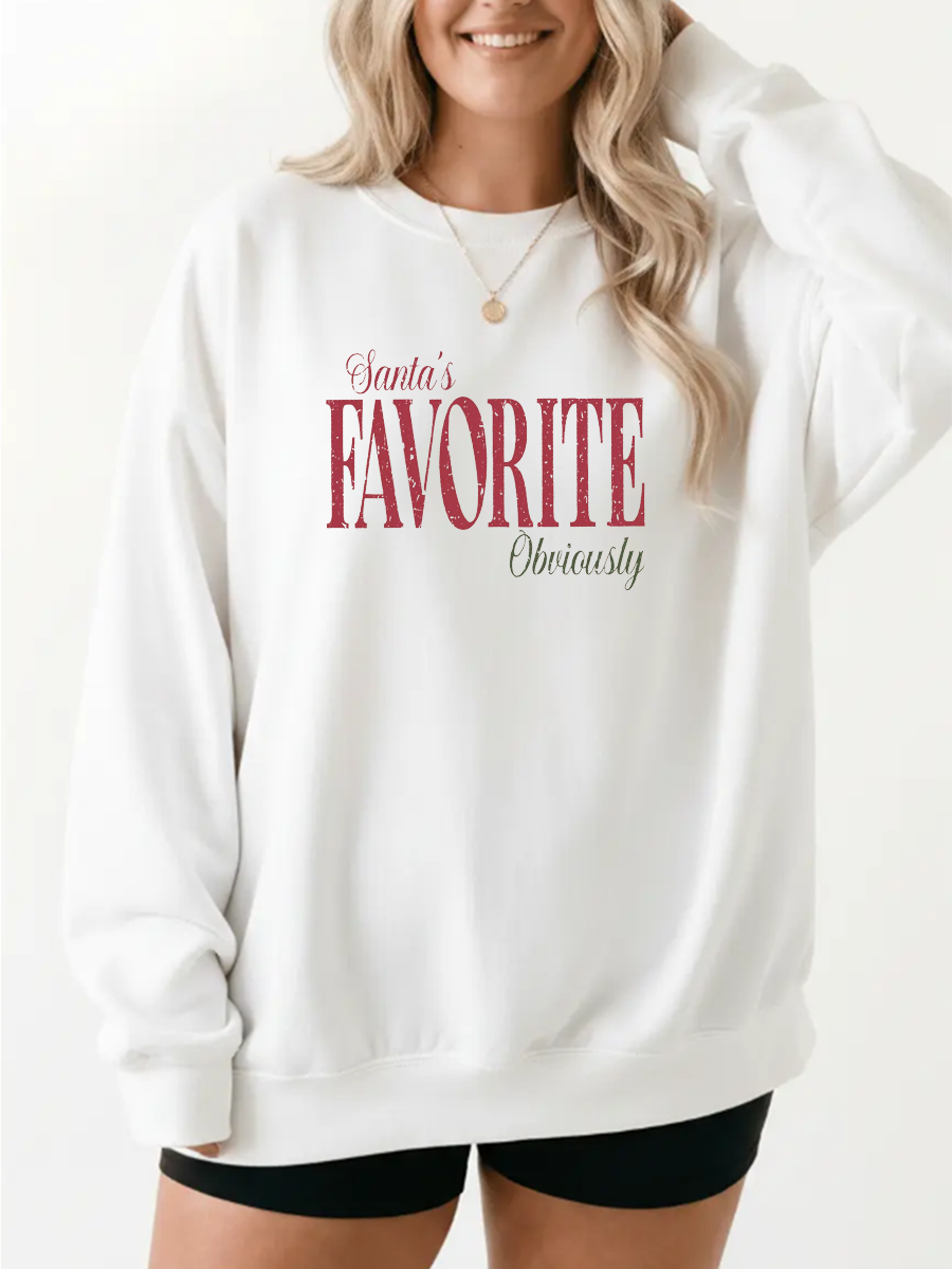 Vintage Santas Favorite Obviously Sweatshirt