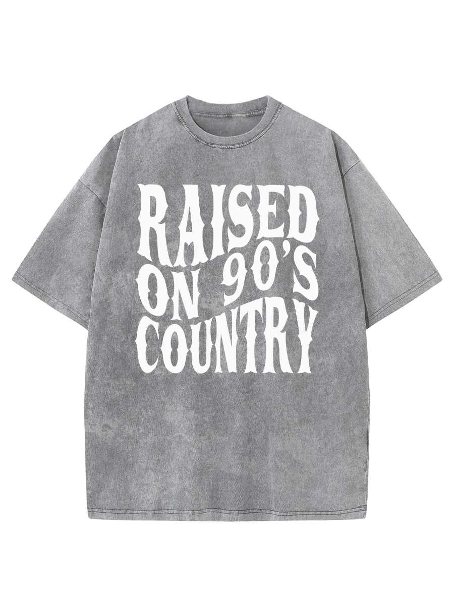 Vintage Raised On 90‘S Country Washed T-Shirt
