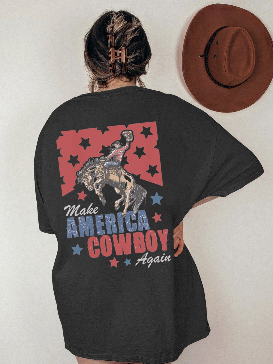 Vintage Make America Cowboy Again T-Shirt