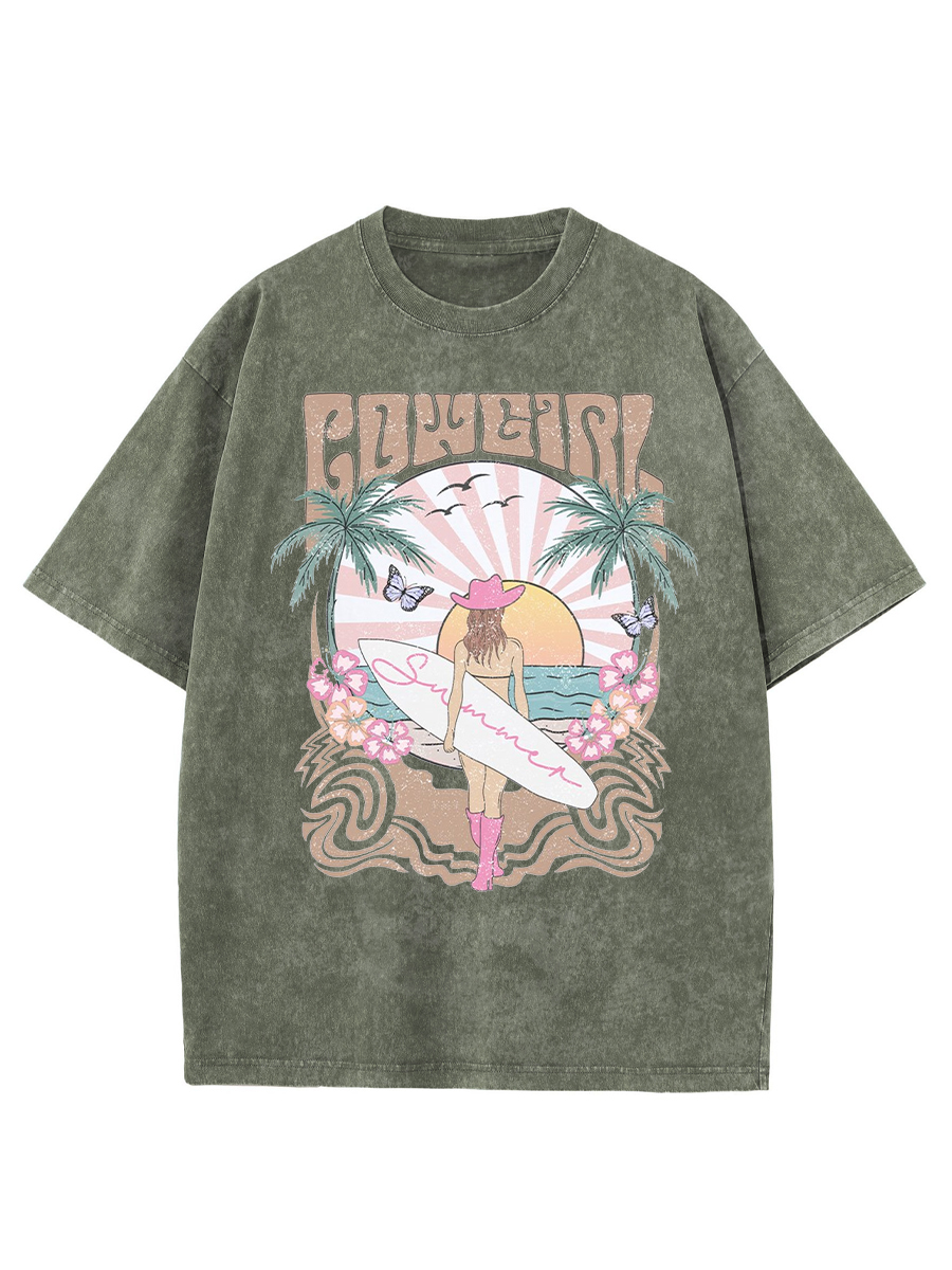 Vintage Surfer Beach Washed T-Shirt