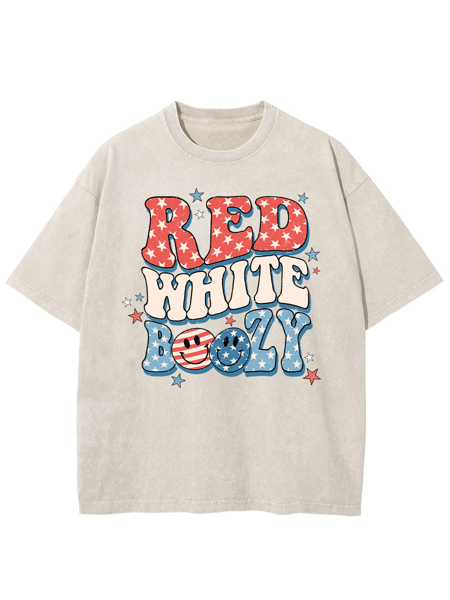 Vintage White Boozy Washed T-Shirt