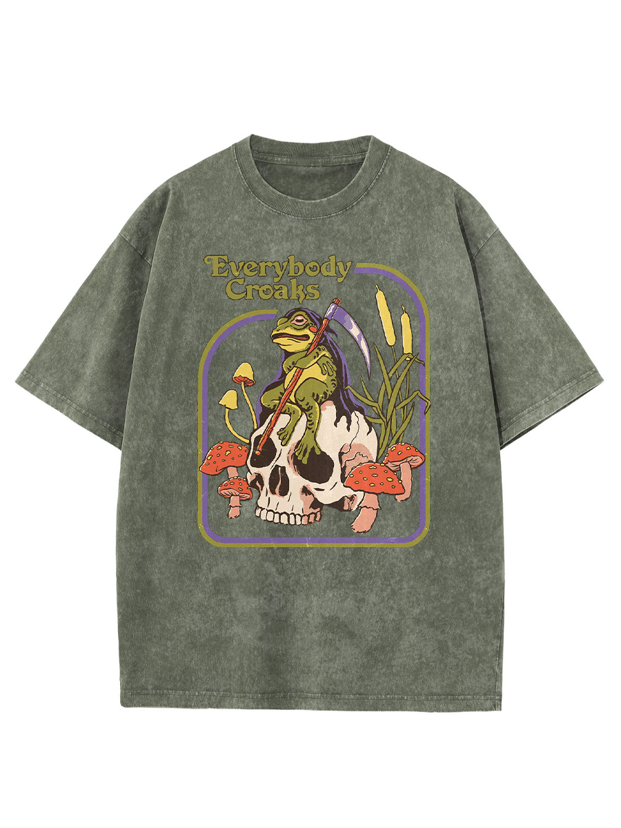 Vintage Everybodys Croaks Frog Washed T-Shirt