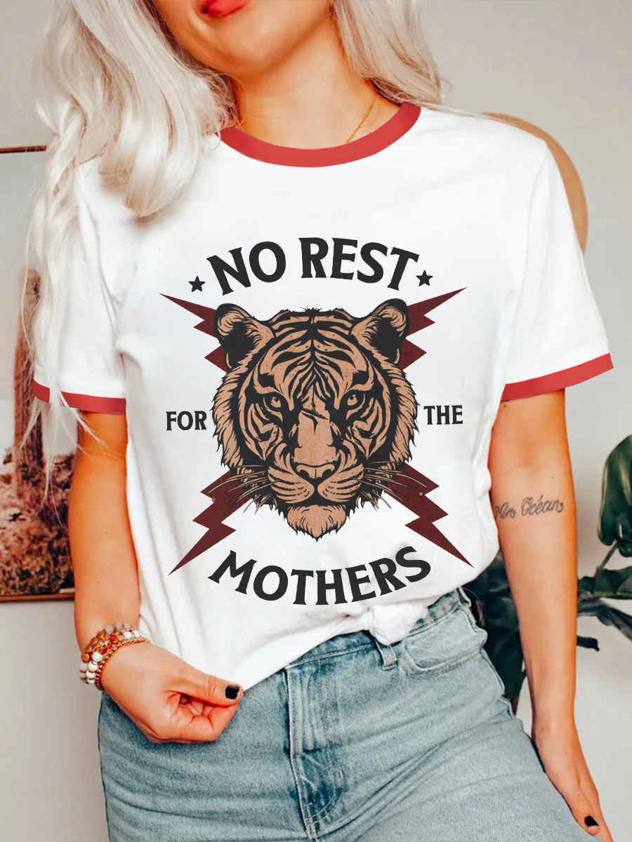 Vintage Vintage No Rest For The Mothers Ringer Tee