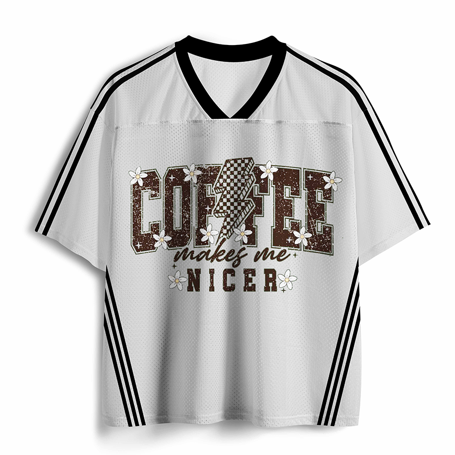 Vintage Coffee Makes Me Nicer Era Jersey