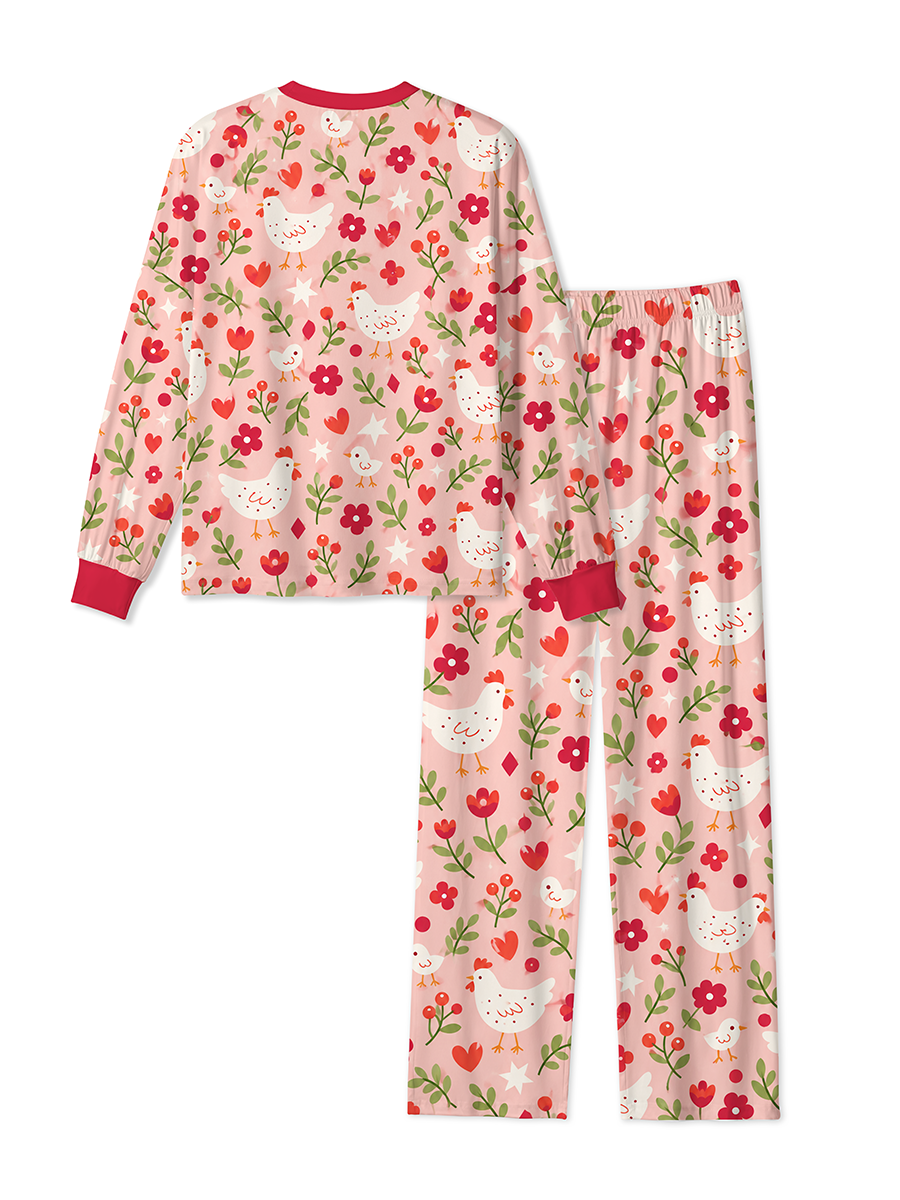 Vintage Hen Chick Floral Pajamas