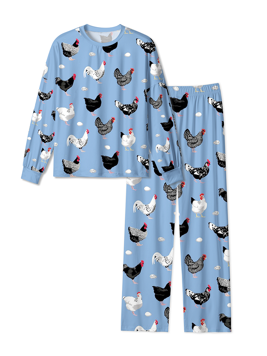 Vintage Farm Hen Egg Pajamas
