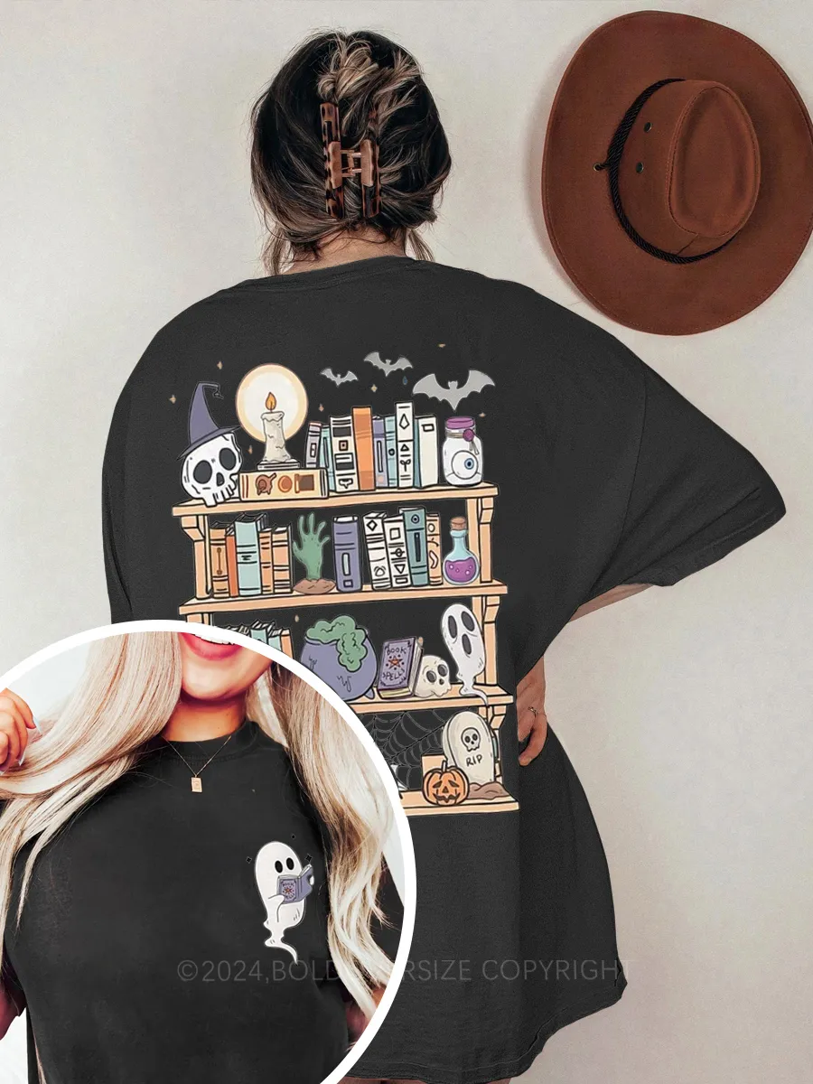 Vintage Spooky Book Readers Tee