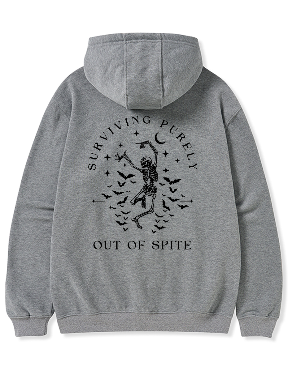 Vintage Surviving Purely Out Of Spite Zip Hoodie