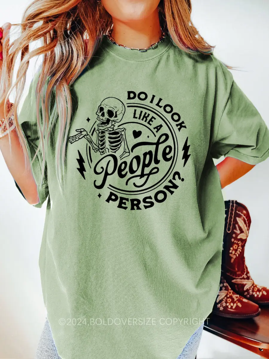 Vintage Do I Look Like A People Person Tee