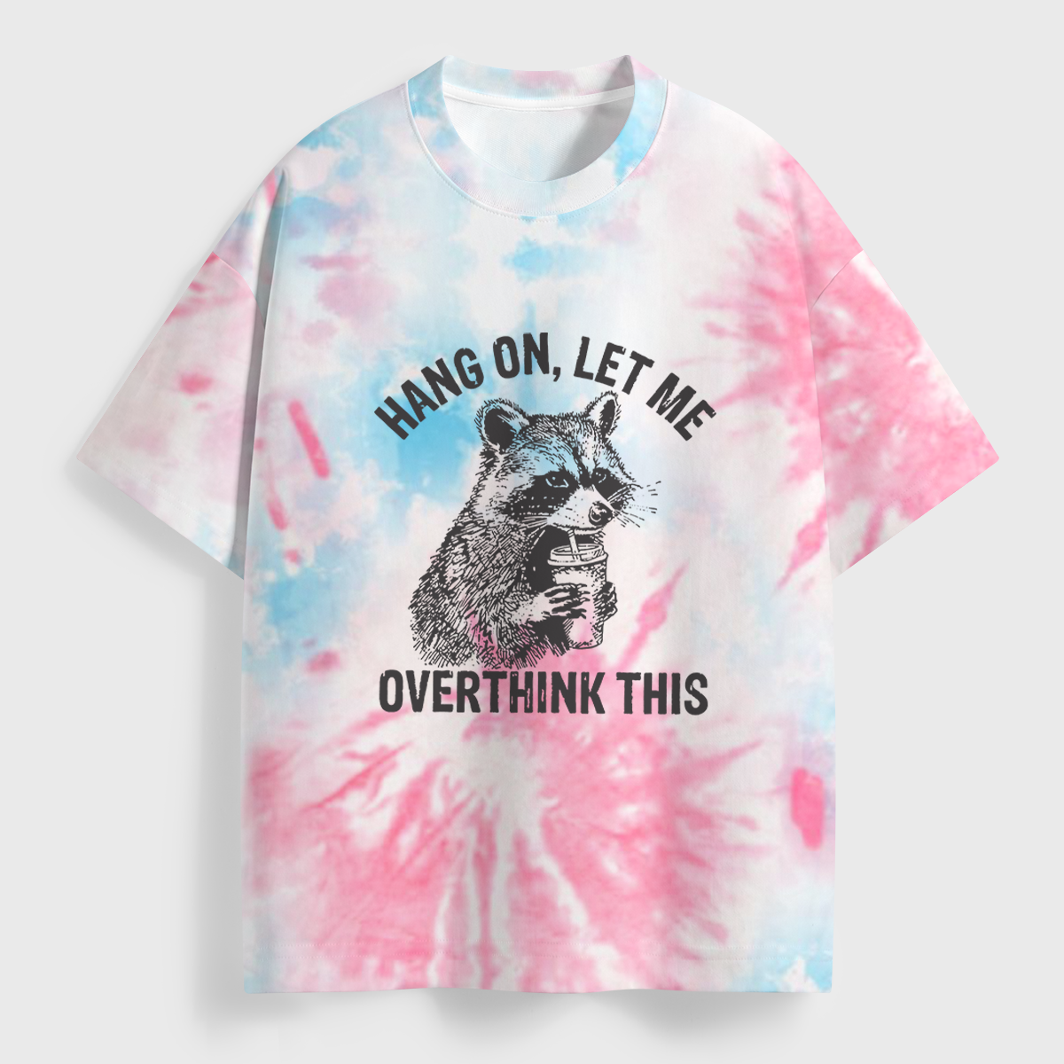 Vintage Hang On Let Me Overthink All Over Print T-Shirt