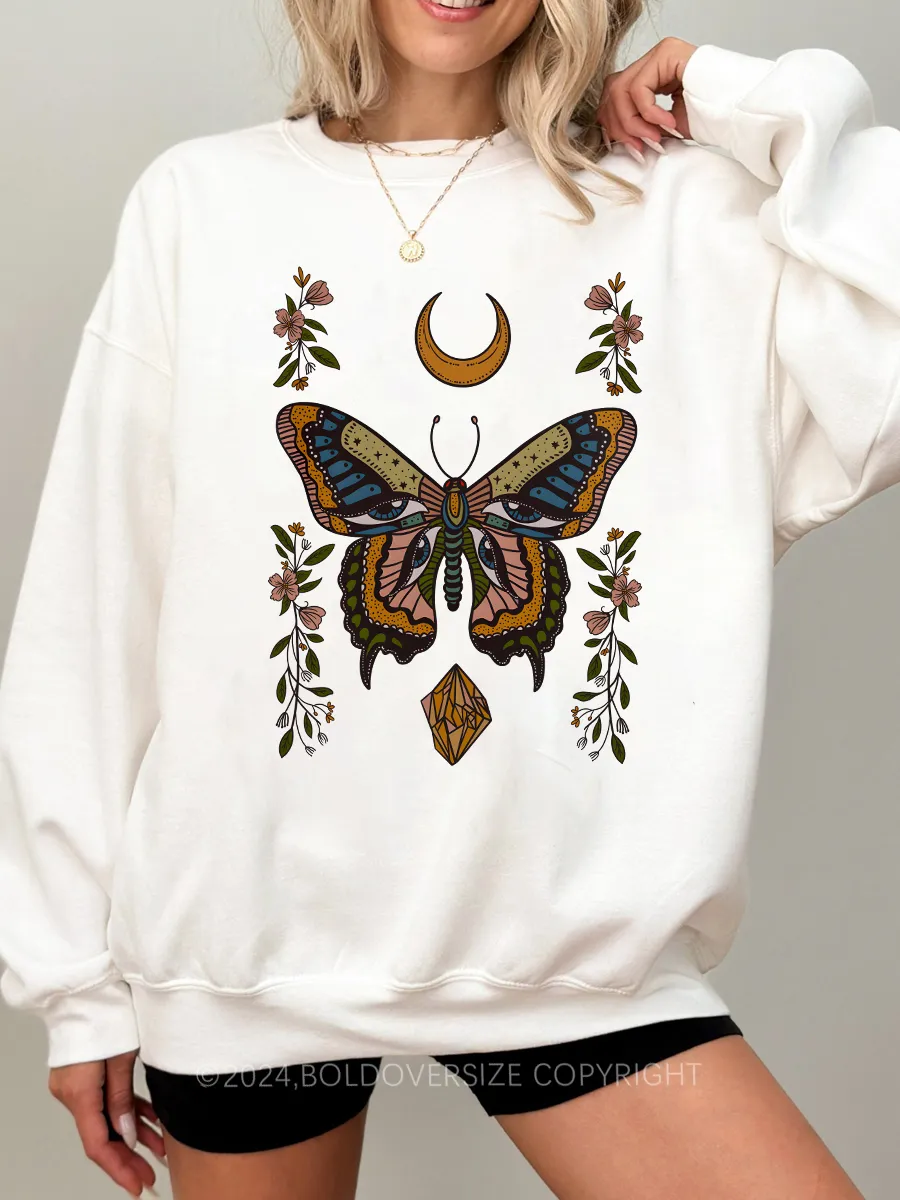 Vintage Butterfly Eyes Sweatshirt