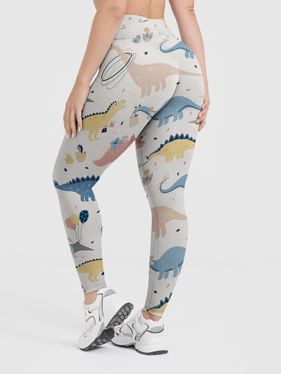 Vintage Party Dinosaur Leggings