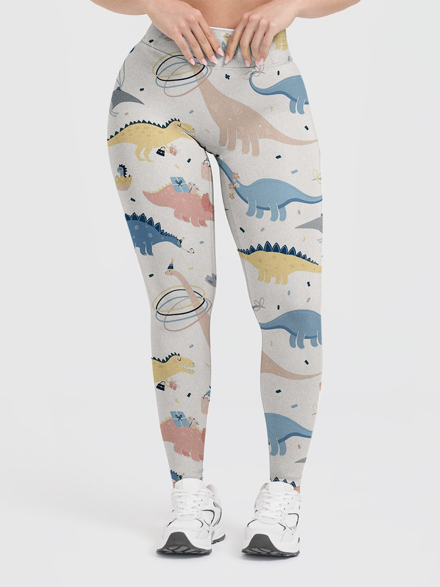 Vintage Party Dinosaur Leggings