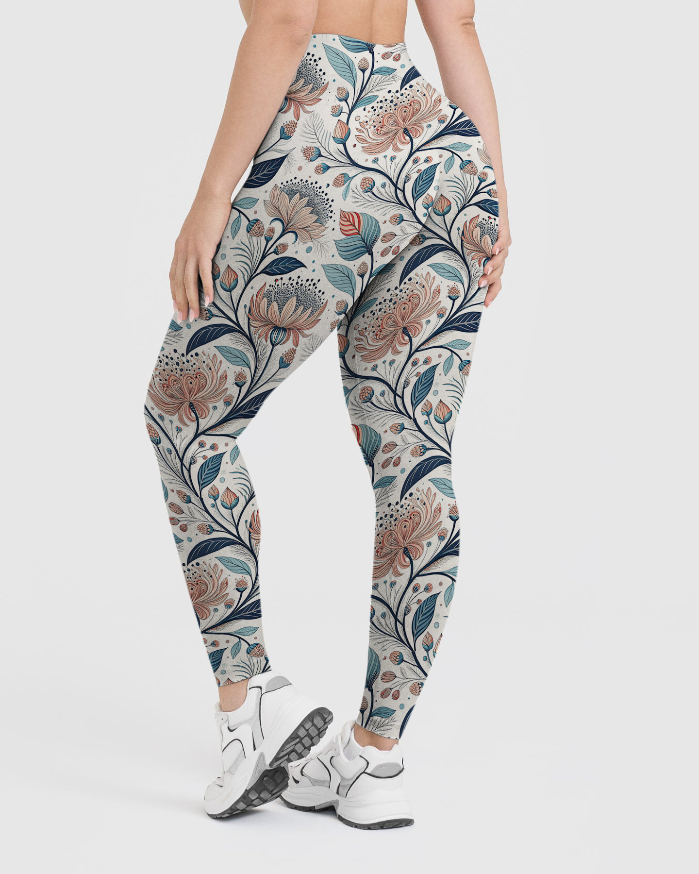 Vintage Art Floral Leggings