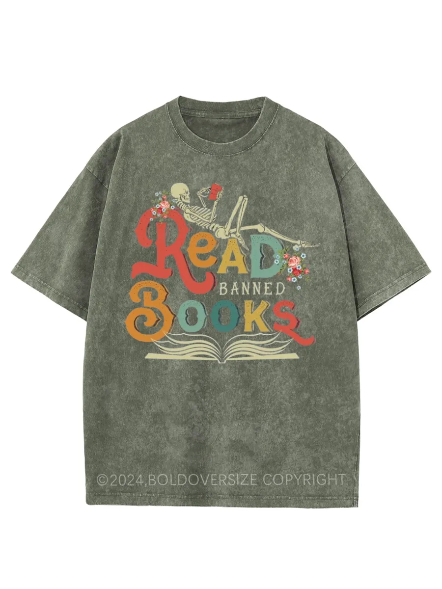 Vintage Read Banned Books Washed T-Shirt