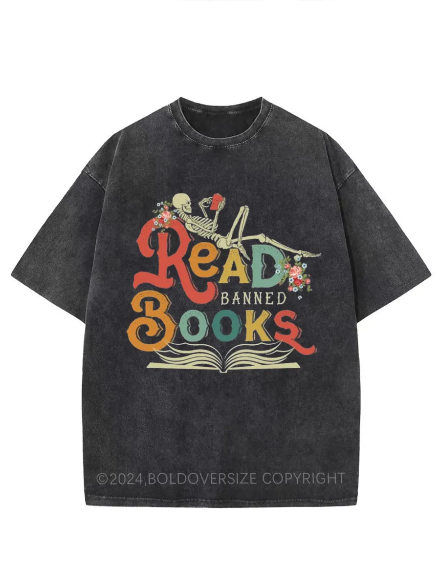 Vintage Read Banned Books Washed T-Shirt