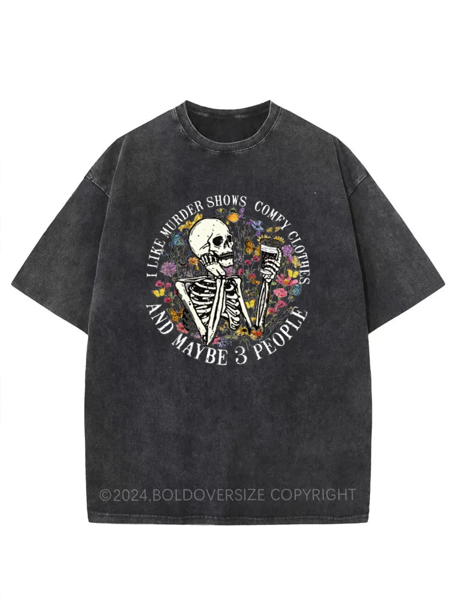 Vintage I Like Murder Show Washed T-Shirt