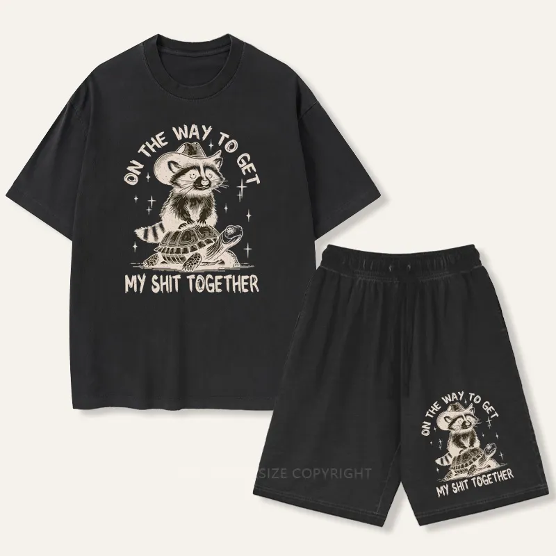 Vintage On The Way To Get My Shit Together Gradient Washed Suit